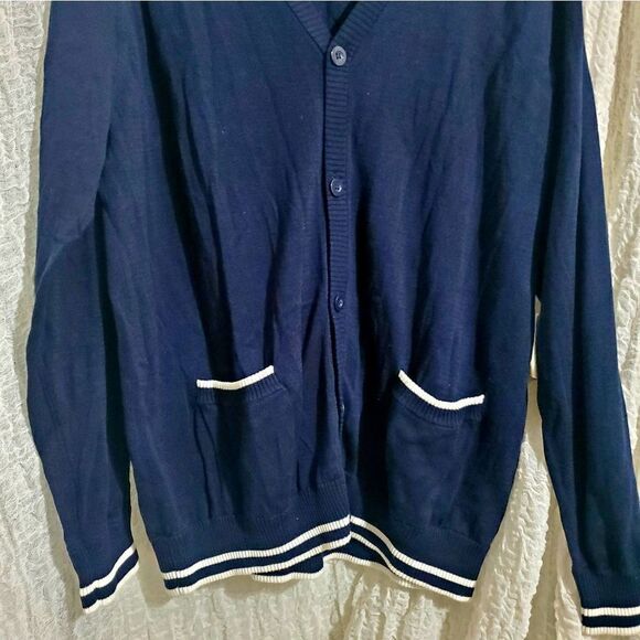 Five Four Nick Wooster Navy Men's Cardigan Sweater Size XL - Picture 4 of 10